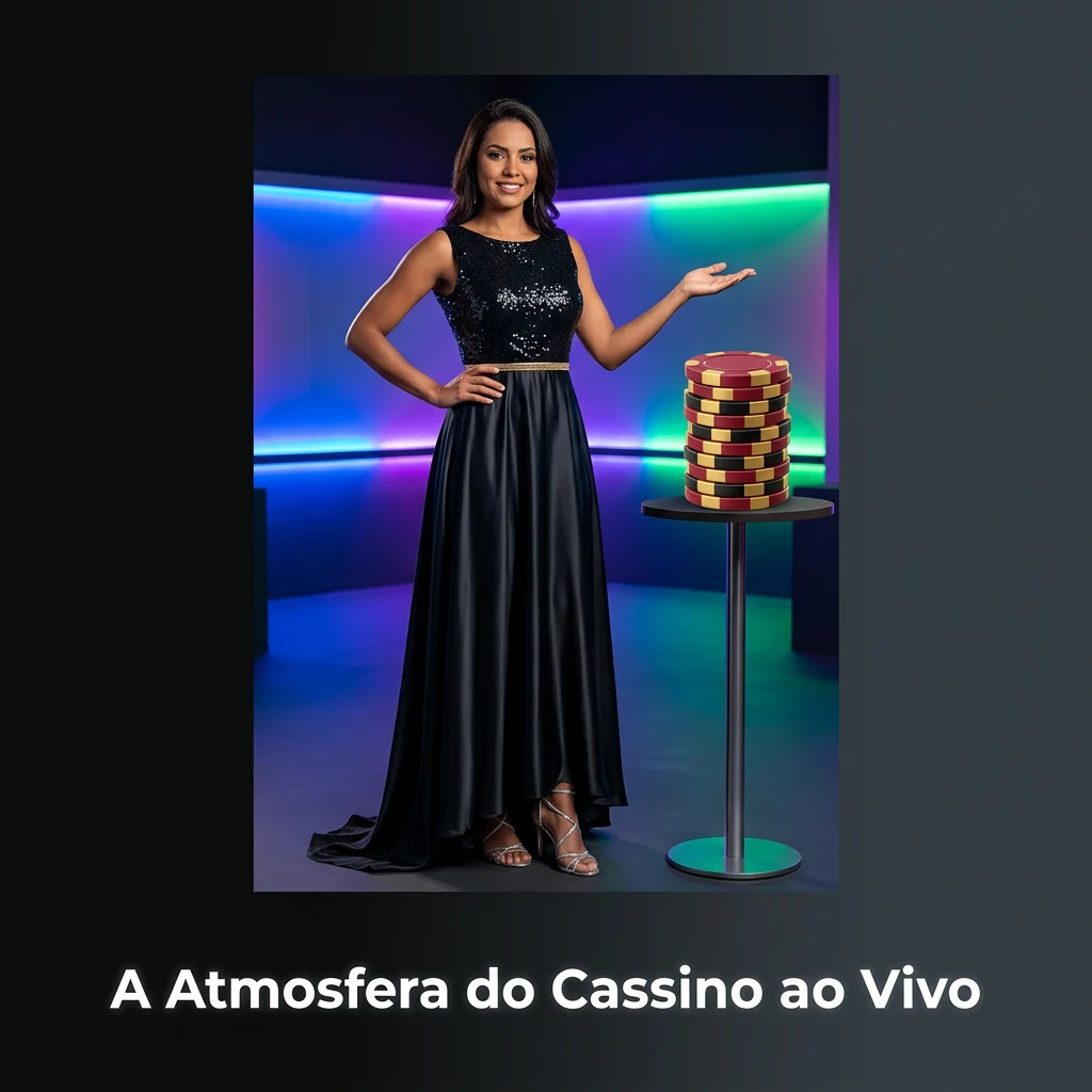 Ambiente imersivo de cassino ao vivo com crupiê real conduzindo jogos de mesa e game shows em alta definição.
