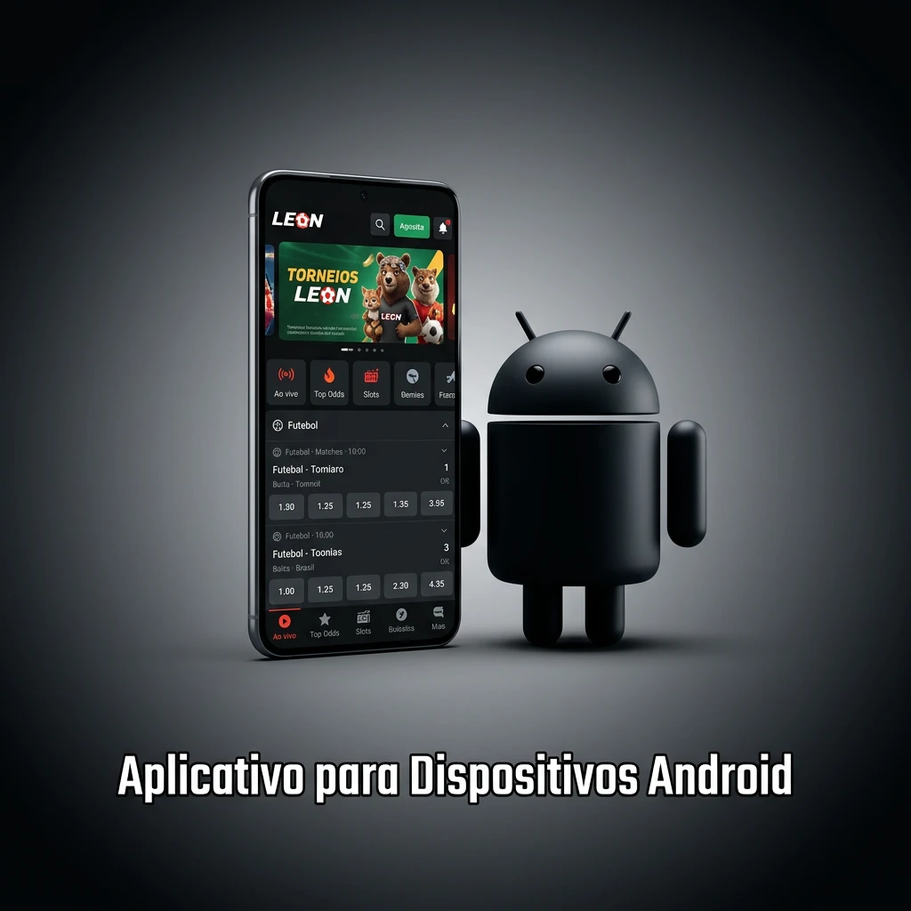 Tela de smartphone ilustrando o processo de download e instalação do aplicativo para dispositivos Android.