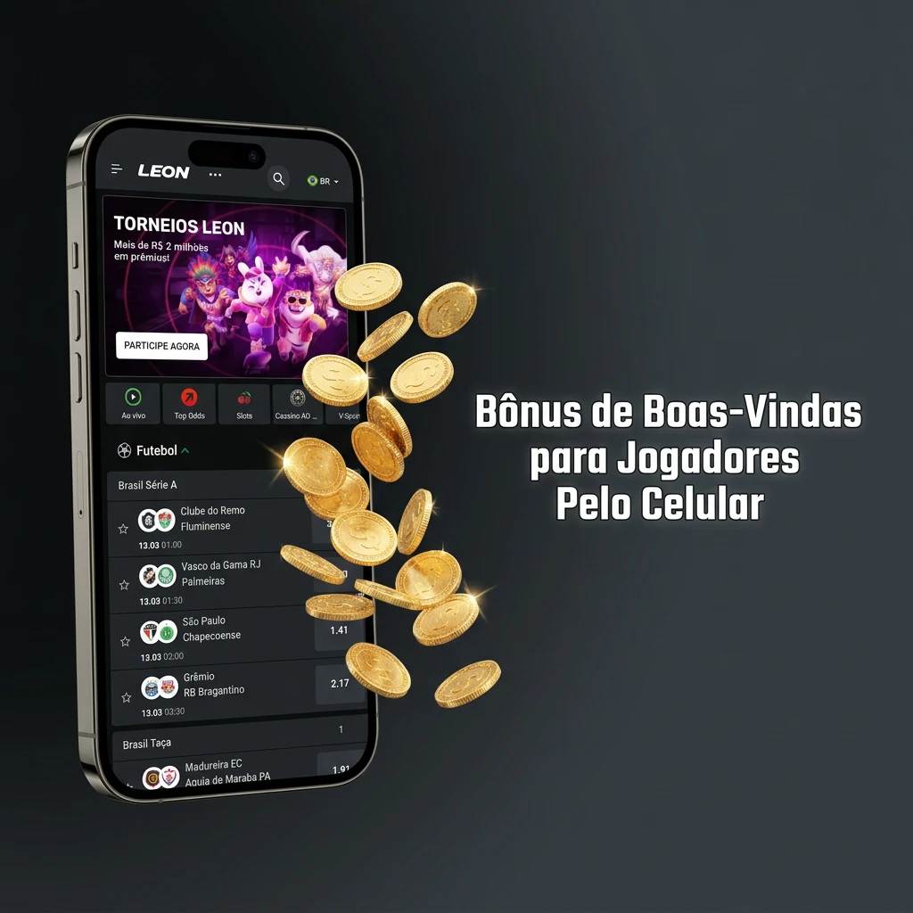 Bônus de boas-vindas para celular: 100% de valor extra até R$ 9.500 no primeiro depósito para jogos de cassino.
