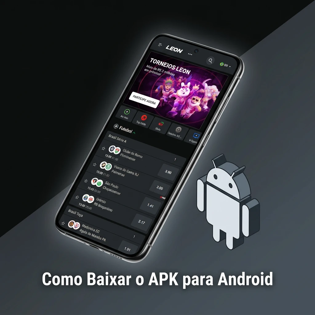 Guia passo a passo para baixar e instalar o APK do Aviator LeonBet em celulares Android.