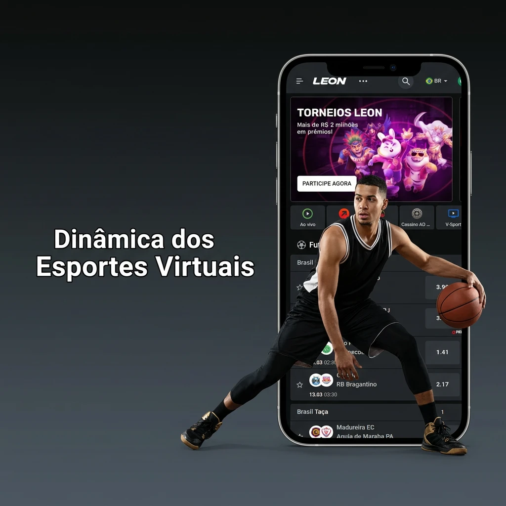 Simulações de esportes virtuais baseadas em algoritmos: futebol, corridas de cavalos, galgos e torneios de tênis.