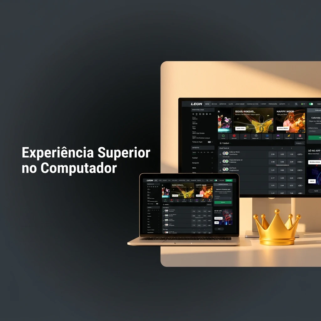 Tela de computador exibindo mesas de apostas e slots em alta definição acessados diretamente pelo navegador web.