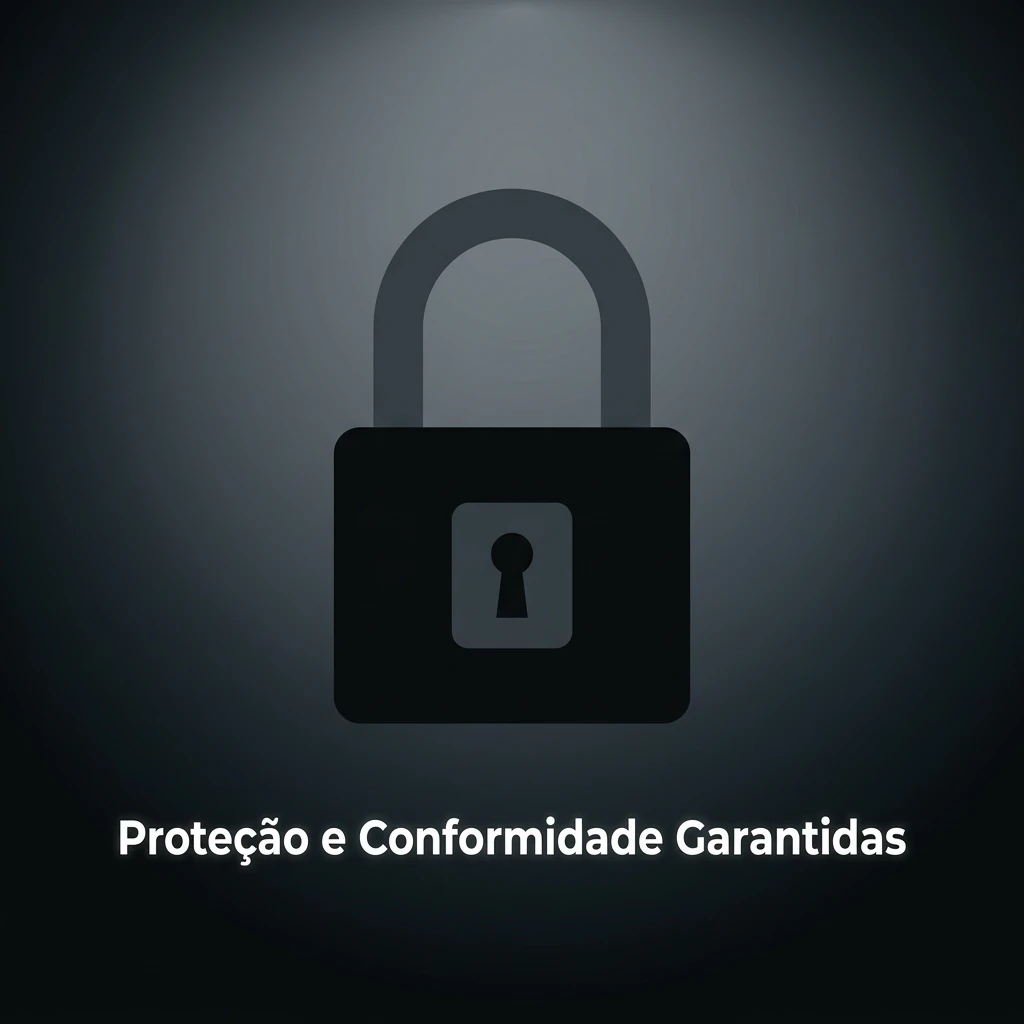 Representação da proteção e conformidade da LeonBet, destacando licenciamento, privacidade e jogo responsável.