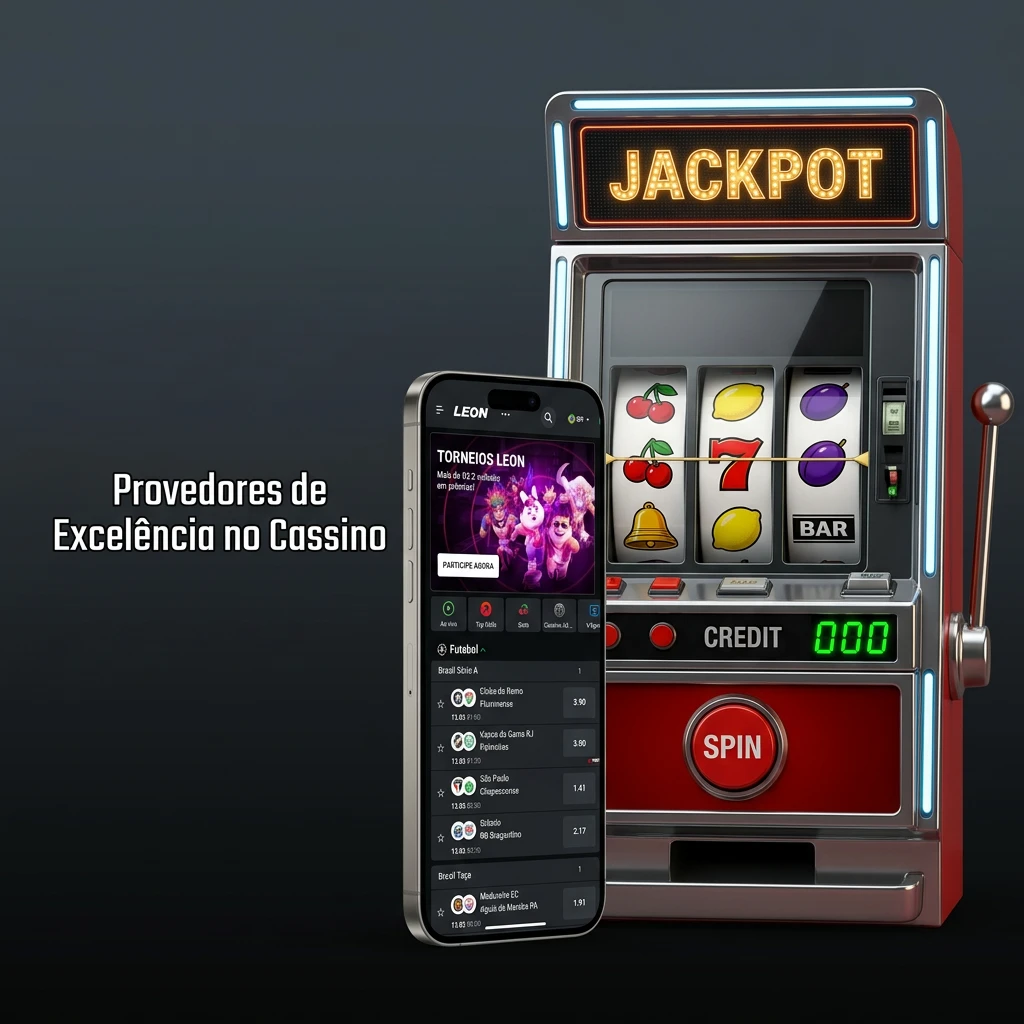 Provedores de excelência do cassino, destacando Pragmatic Play, Play'n GO, NetEnt e Microgaming.