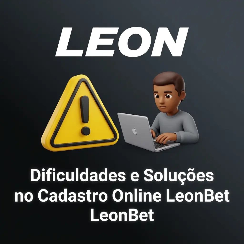 Tabela de dificuldades e soluções do cadastro online na LeonBet, incluindo erros de e-mail, celular e carregamento.